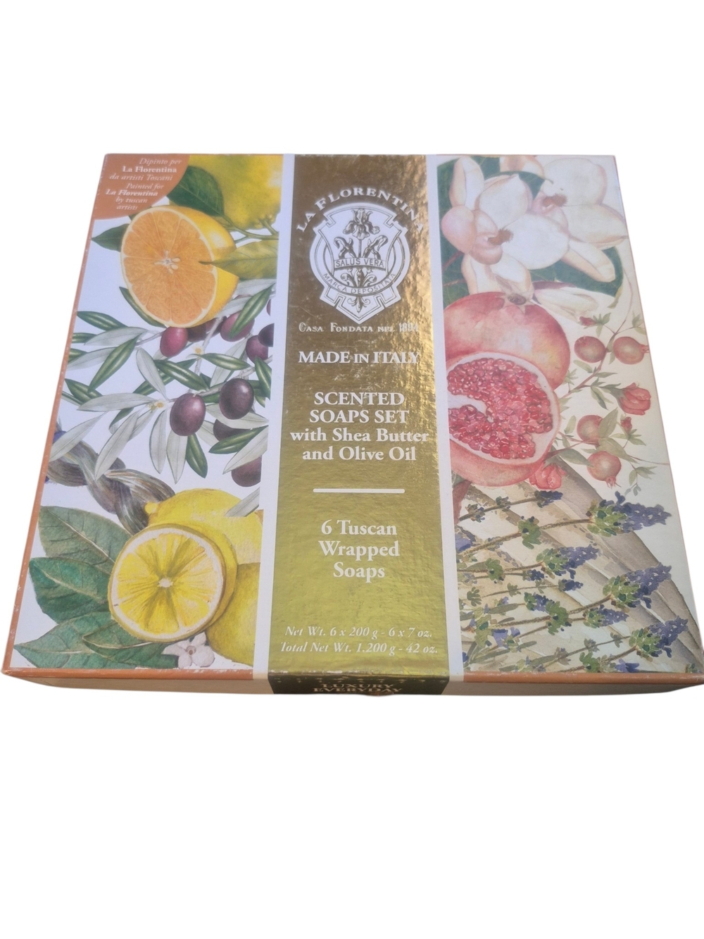 LA Florentina Citrus & Floral Illustrated Soap Gift Box